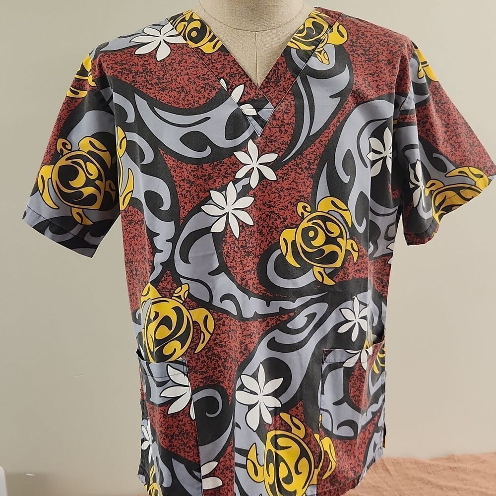 Honu Scrub Top E&K Fashion XL